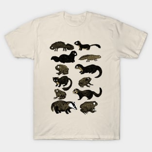 British Wildlife Illustrations T-Shirt